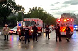 Four people were struck by lightning Thursday night near the White House.