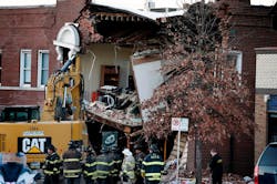 This was the scene in December 2021 after a Kansas City fire truck and SUV collided. This was the scene in December 2021 after a Kansas City fire truck and SUV collided.