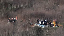 This is the scene of the 2020 helicopter crash that claimed the lives of Kobe Bryant, his daughter and others.