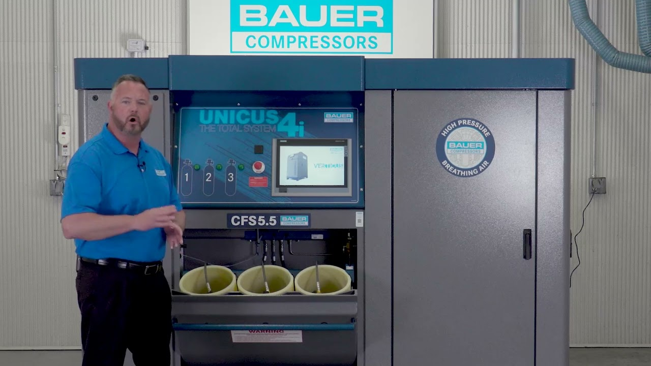 BAUER UNICUS 4i Highest Quality AllInOne Firefighter SCBA Compressor