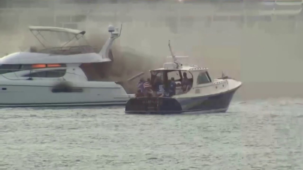 Yacht Catches Fire on NY River, Passengers Rescued Firehouse