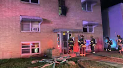 Crews remained on the scene for more than an hour conducting overhaul.