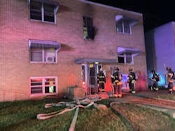 Crews remained on the scene for more than an hour conducting overhaul. Crews remained on the scene for more than an hour conducting overhaul.