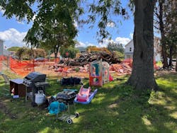 This is the scene of a house fire that killed 10. This is the scene of a house fire that killed 10.