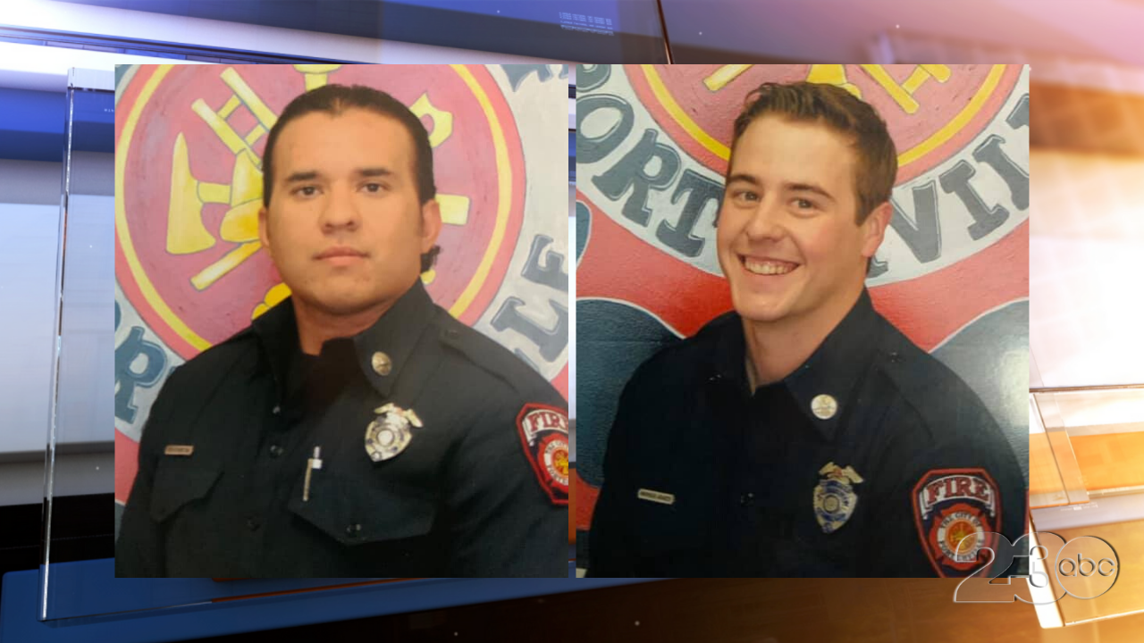 Capt. Ramon &ldquo;Ray&rdquo; Figueroa. left, and Patrick Jones were killed in the 2020 fire.