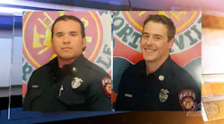 Capt. Ramon “Ray” Figueroa. left, and Patrick Jones were killed in the 2020 fire.