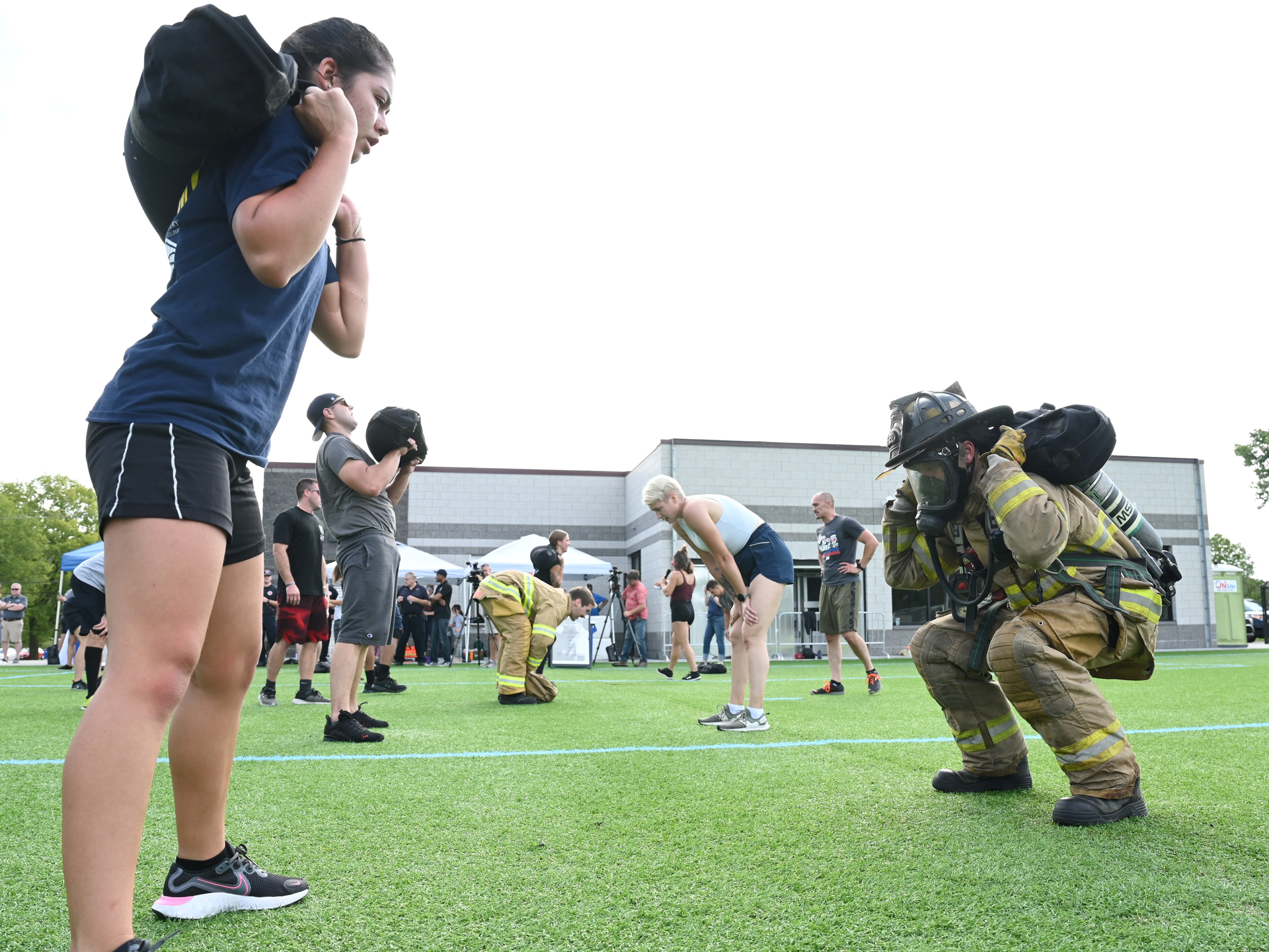 St. Paul firefighters do the 'Tommy.'
