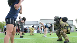 St. Paul firefighters do the 'Tommy.'