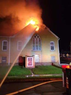 This is what firefighters encountered early Sunday. This is what firefighters encountered early Sunday.