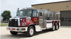 Toyne Fire Apparatus built this 3,000-gallon tanker for Southwest Central Fire Territory.