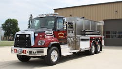 Toyne Fire Apparatus built this 3,000-gallon tanker for Southwest Central Fire Territory.