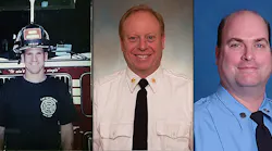 (From left) FDNY Firefighter Gregg Lawrence, FDNY Battalion Chief Joseph McKie, FDNY Firefighter William Hughes
