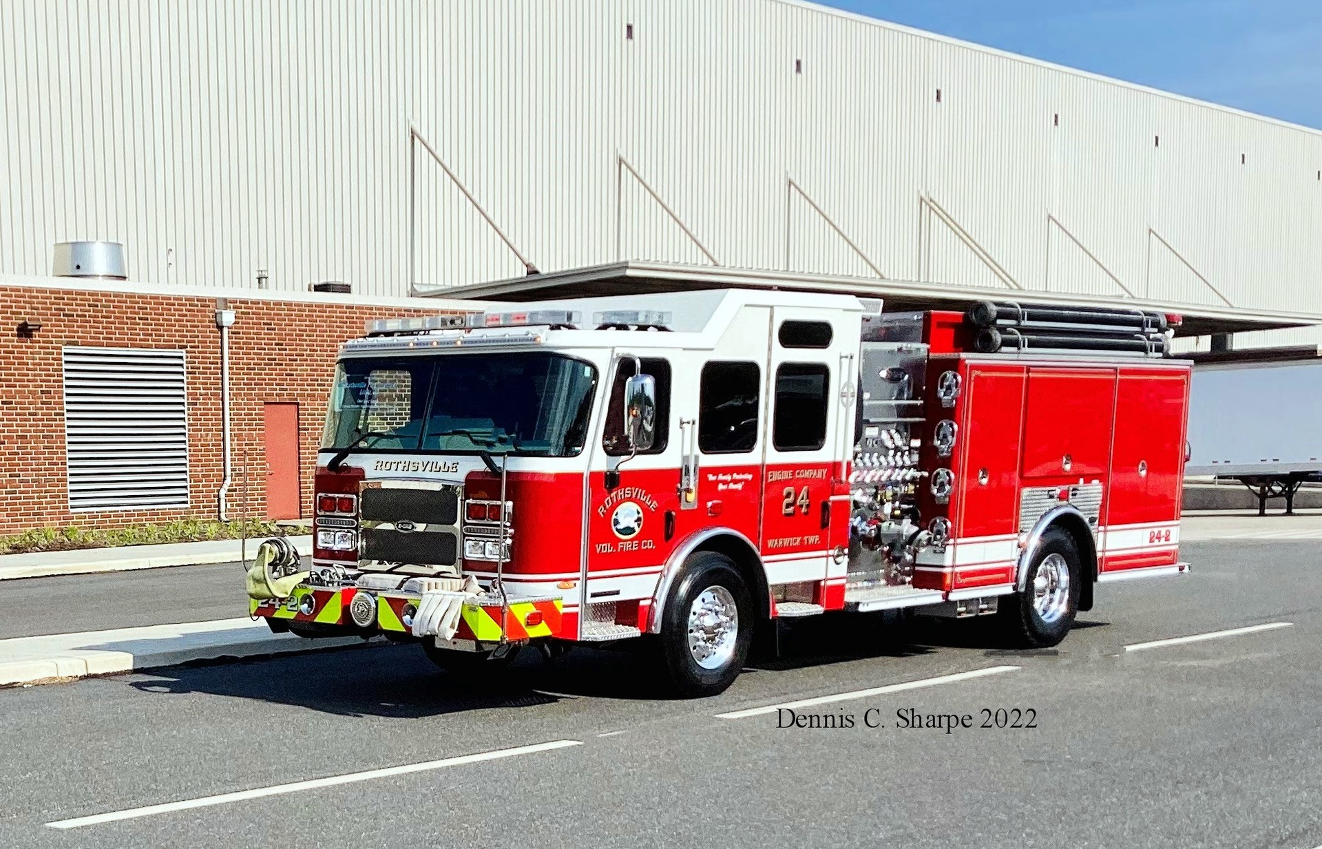 Delivery Warwick Twp., PA, Pumper Firehouse