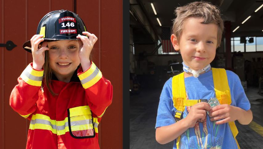 Wish Kids Makinley Arsenault and Sebastian Janitor