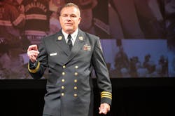 Frank Leeb’s message sets the tone at the 2022 Firehouse Expo Opening Ceremony. Frank Leeb’s message sets the tone at the 2022 Firehouse Expo Opening Ceremony.