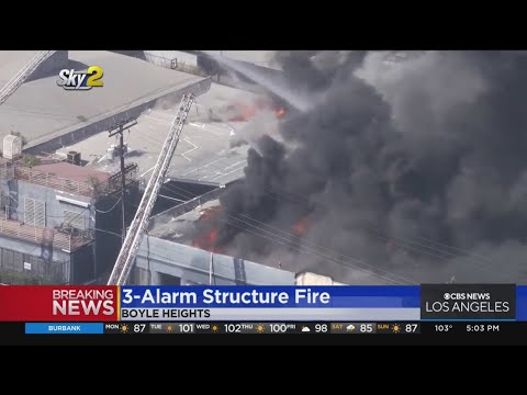 Massive Blaze Destroys Three Boyle Heights, CA Buildings Firehouse