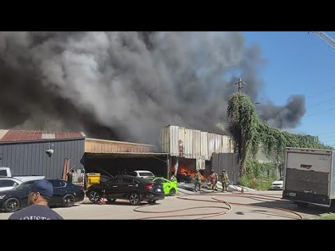 Houston Firefighters Battle Tire Shop Fire Firehouse