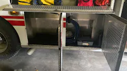 Crews found generators and other equipment stolen.