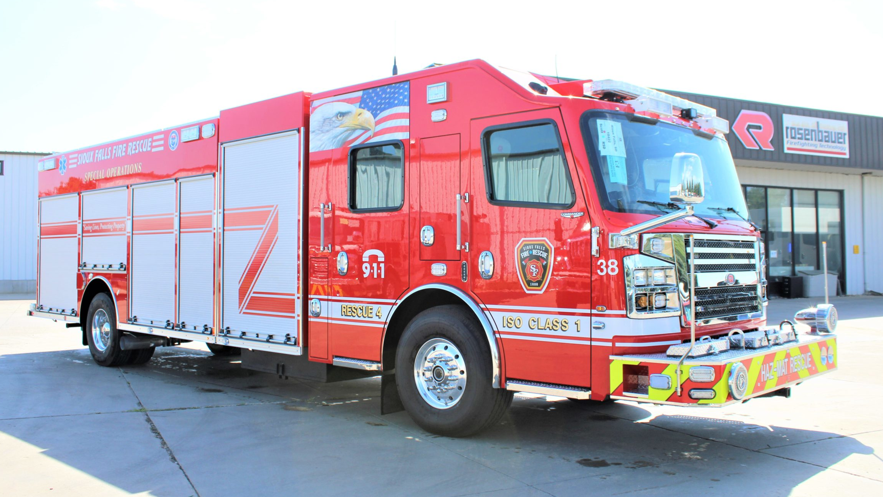 Sioux Falls, SD, Fire Dept. Pumper Built by Rosenbauer Firehouse