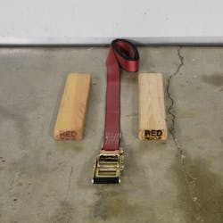 Photo 6. Placement of strap. Photo 6. Placement of strap.