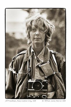 A portrait of photographer Jill Freedman. A portrait of photographer Jill Freedman.