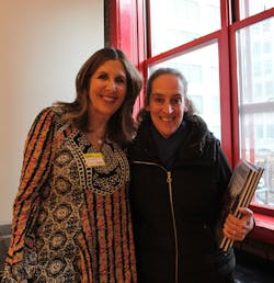 Among the highlights of the evening, Jill Freedman's cousin, Susan Hecht (left), shared the story of how Freedman and Dennis Smith first met to Dennis' daughter, Ashley. Among the highlights of the evening, Jill Freedman's cousin, Susan Hecht (left), shared the story of how Freedman and Dennis Smith first met to Dennis' daughter, Ashley.