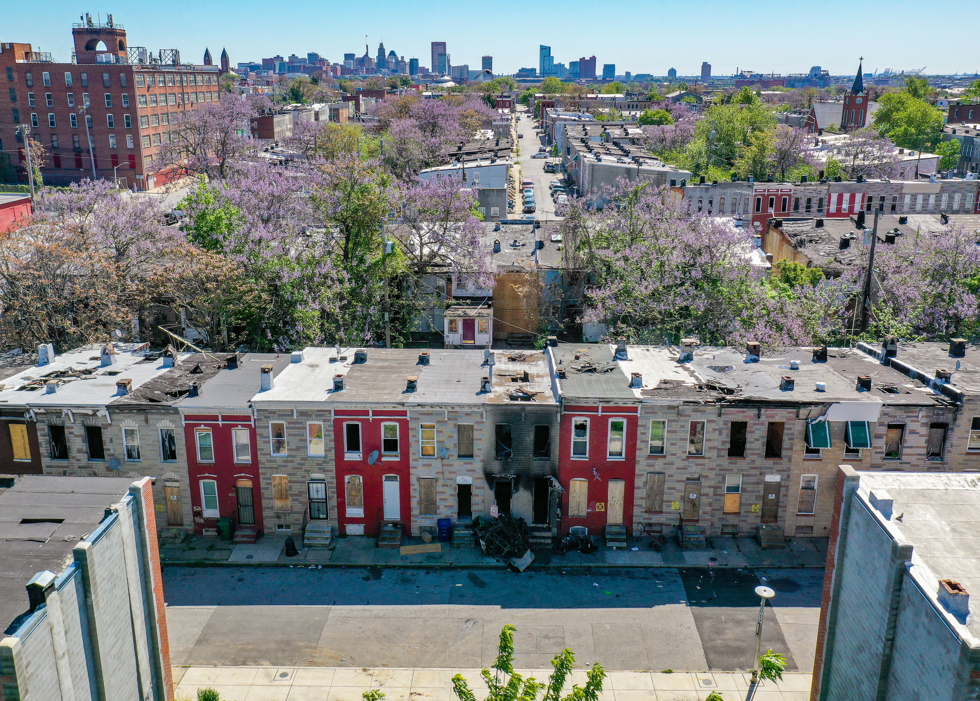 On Sunday at this vacant building, firefighters found a man dead of gunshot wounds,