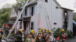 A woman died in this house fire.