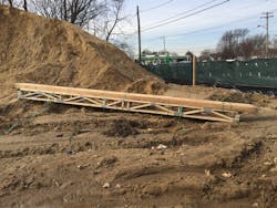 Trusses often are manufactured off site. Sometimes, gang nails become lose during delivery and are hammered back in during construction.