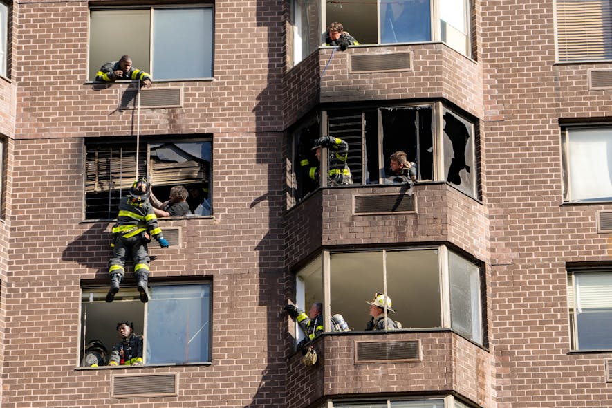 FDNY FFs Make Rope Rescues at High-Rise Fire | Firehouse