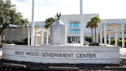 The West Pasco Government Center, at 8731 Citizens Dr in New Port Richey, houses the County Commission Chambers. The West Pasco Government Center, at 8731 Citizens Dr in New Port Richey, houses the County Commission Chambers.