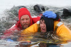 The importance of an open airway is emphasized via this training example. The importance of an open airway is emphasized via this training example.