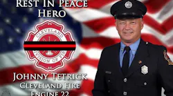 Cleveland firefighter Johnny Tetrick was killed after being struck by a vehicle on Interstate 90.