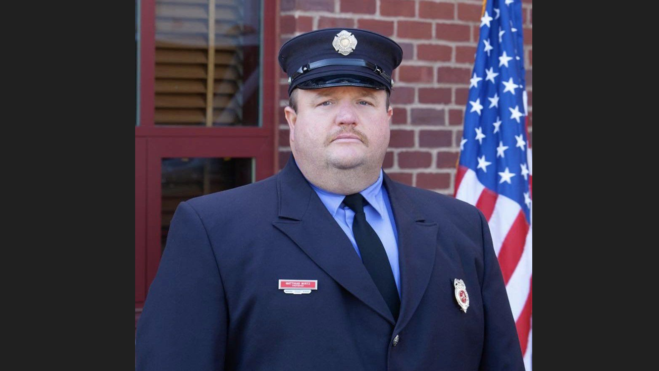 North Haven firefighter Matthias Wirtz.