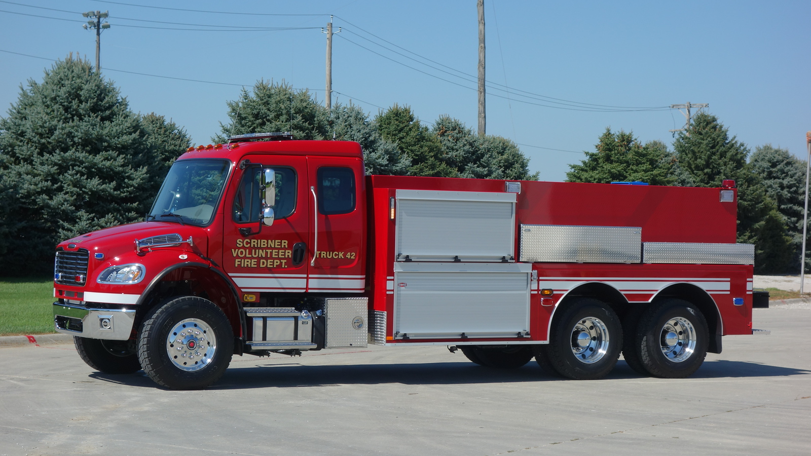 Scribner NE Fire Department Tanker Built by Danko Firehouse