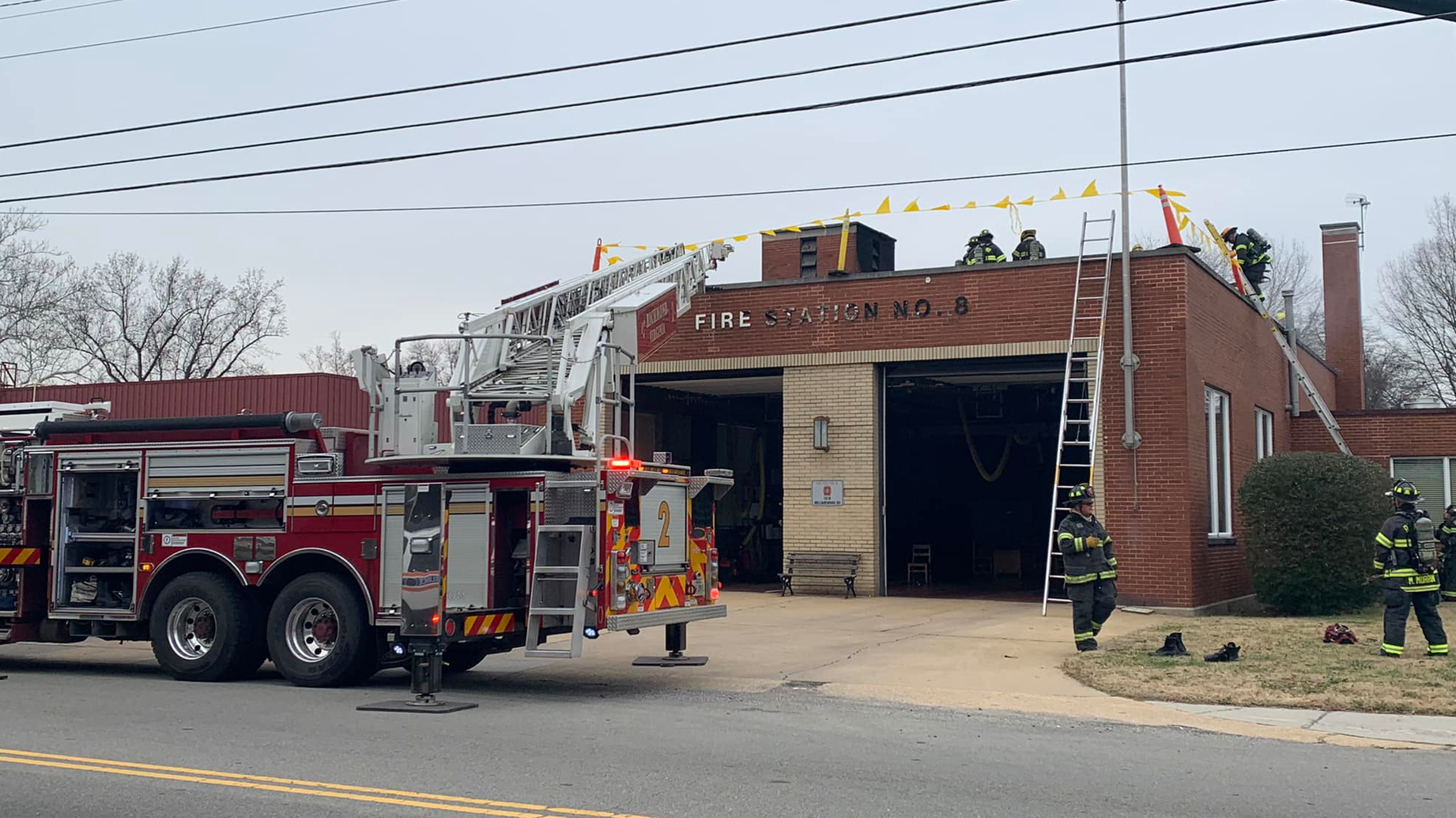 The firefighters assigned to Station 8 were moved to another station until it is safe for them to reoccupy the firehouse.