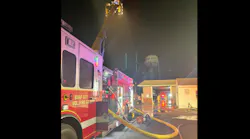 Surf City firefighters were able to pull their apparatus from the station during the fire.