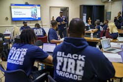 Black Fire Brigade is a nonprofit program that trains young adults as firefighter-EMTs. Black Fire Brigade is a nonprofit program that trains young adults as firefighter-EMTs.