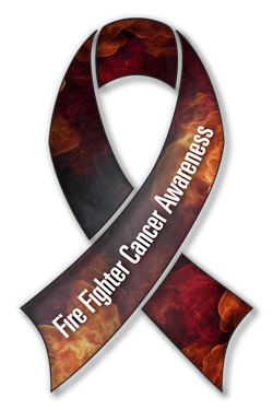 Fire Fighter Cancer Ribbon
