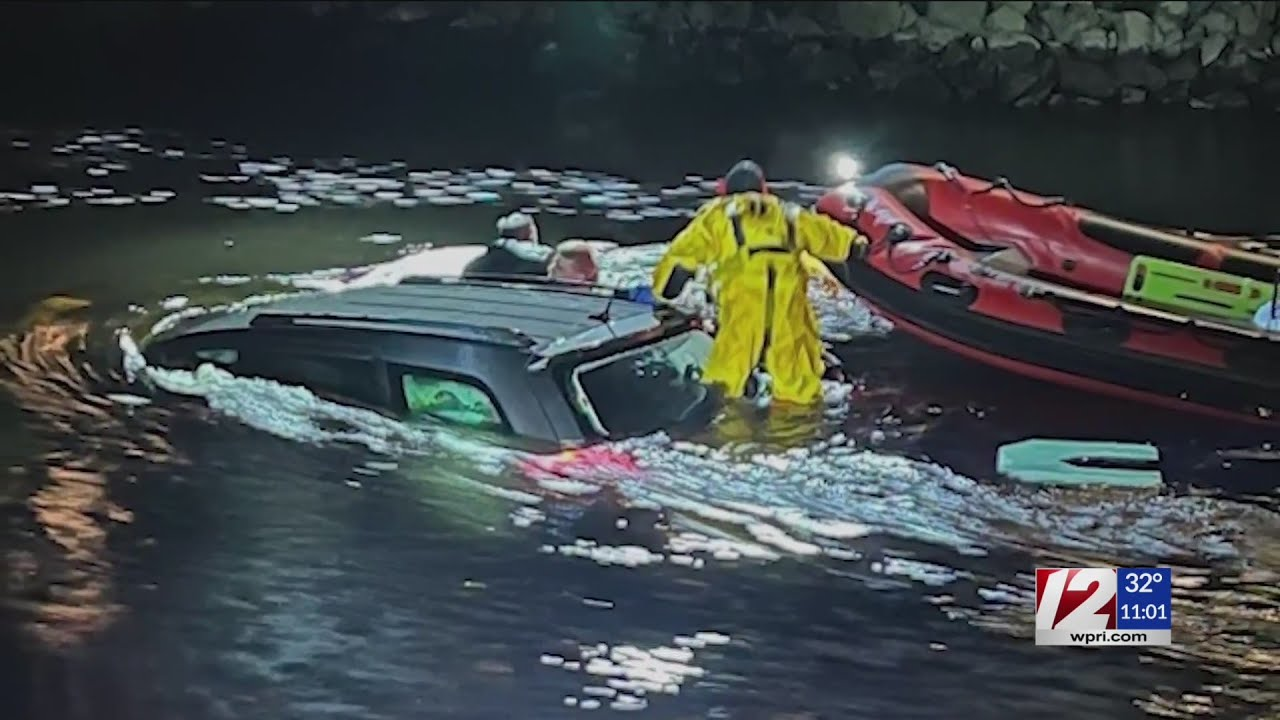 Westerly RI Firefighters Rescue Man After SUV Crashes Into River ...