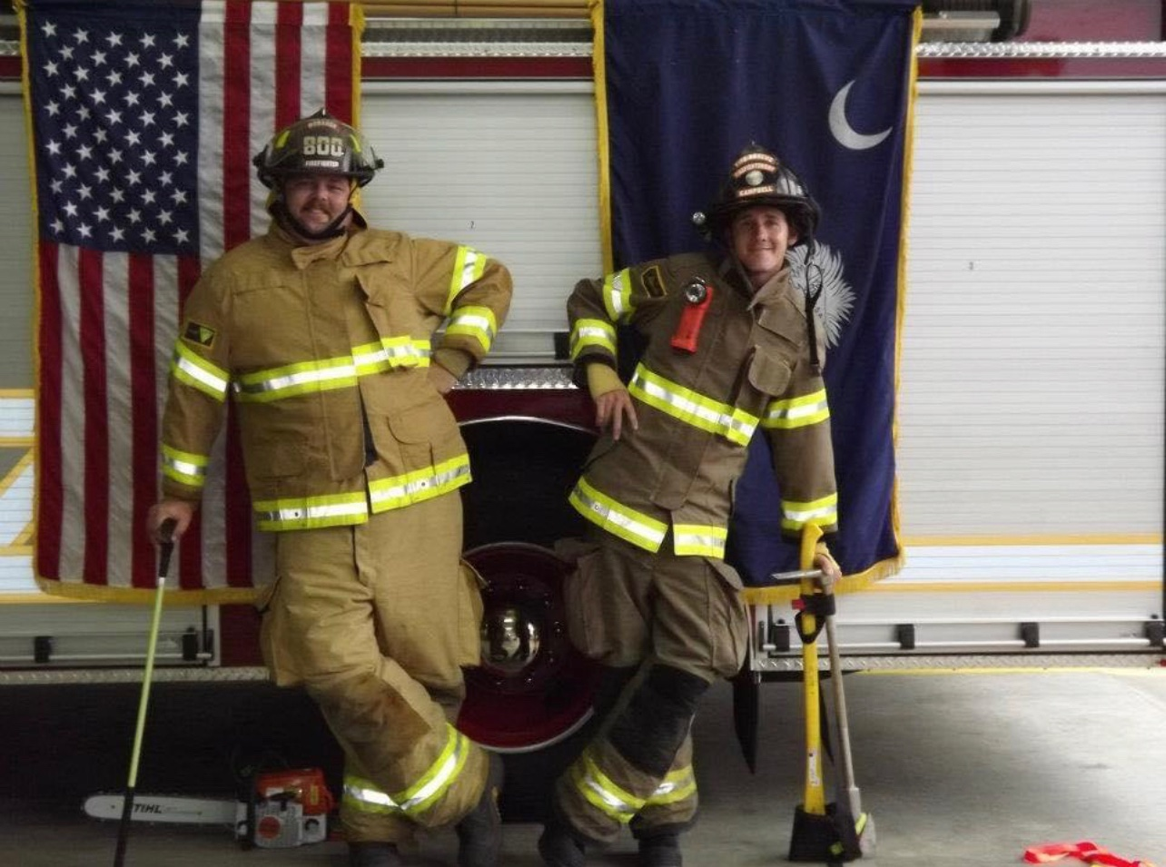 Rock Hill FF/Medic David Campbell, left, was killed Dec. 23 on his way to Station 6.