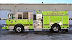 Pierce built this Enforcer pumper for River&rsquo;s Edge Volunteer Fire Department in Braddock, PA.