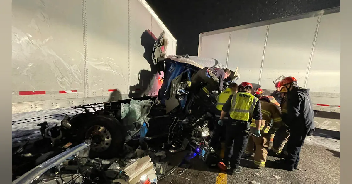 Chelsea MI Firefighters Rescue Heavily Entrapped Big Rig Driver | Firehouse