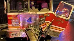 This engine was struck on I-91 in Windsor Locks Wednesday morning.