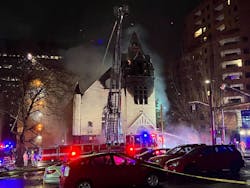 Firefighters were worried about the structure collapsing. Firefighters were worried about the structure collapsing.