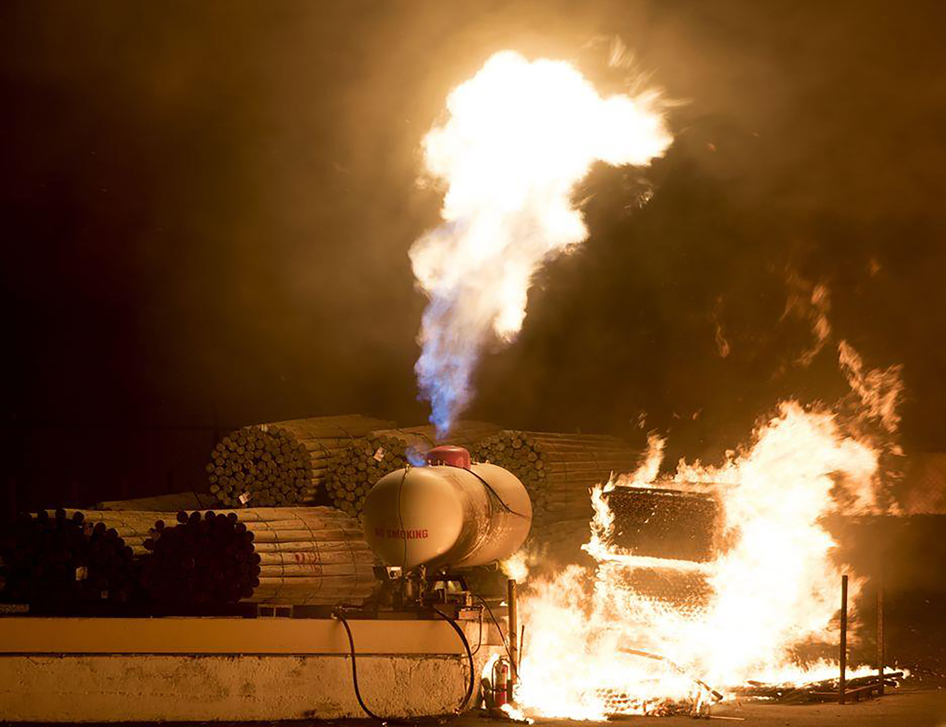 Propane was among seven chemicals that were stored in various buildings that caught fire when embers from the Sleepy Hollow Fire blew down into the city of Wenatchee, WA.