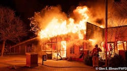 The fire spread to adjoining structures. The fire spread to adjoining structures.