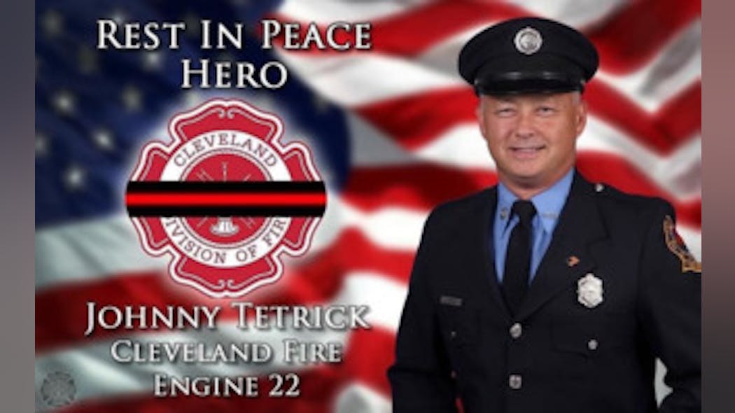 Firefighter Johnny Tetrick