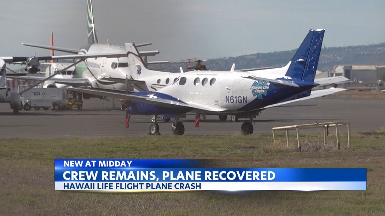 Hawaii Life Flight Crew, Wreckage Recovered near Maui Firehouse
