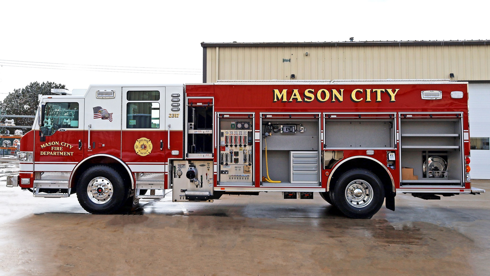The department built the rig with a focus on equipment storage and it has a light tower.
